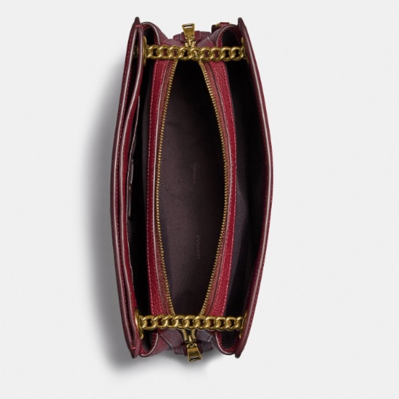 NWT Coach Deep Red Bryant Convertible Carryall  Satchel Shoulder Bag - Picture 5 of 15